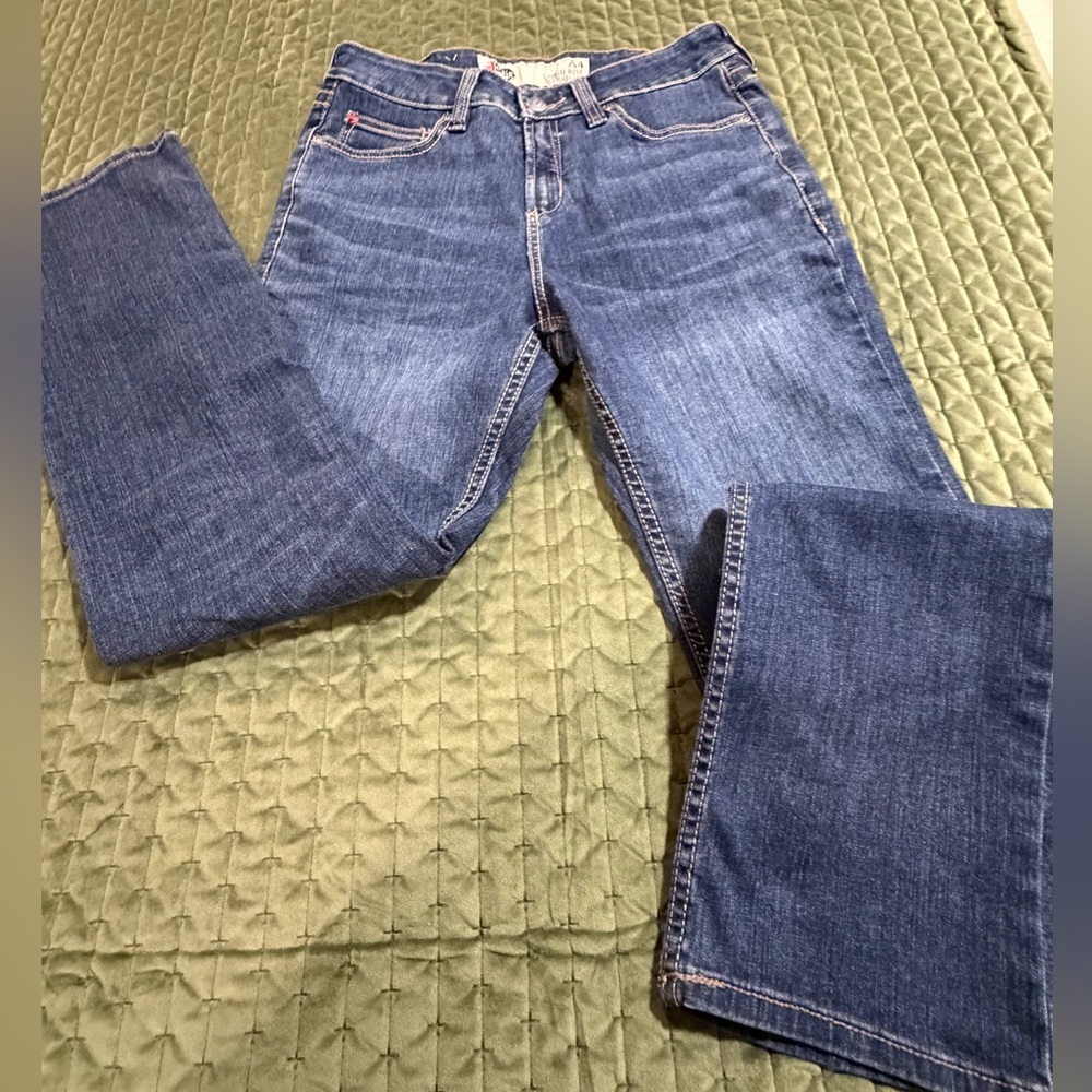 Justin Women's A4 High‎ Rise Straight Leg jeans, part of the 1879 denim size 30R